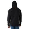 Back of Bullzye Mens Contour Pullover with hood up