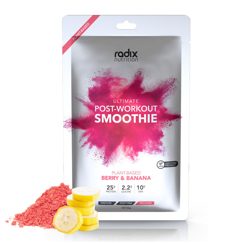 Radix Ultimate Post-Workout Plant-Based Smoothie - Berry and Banana