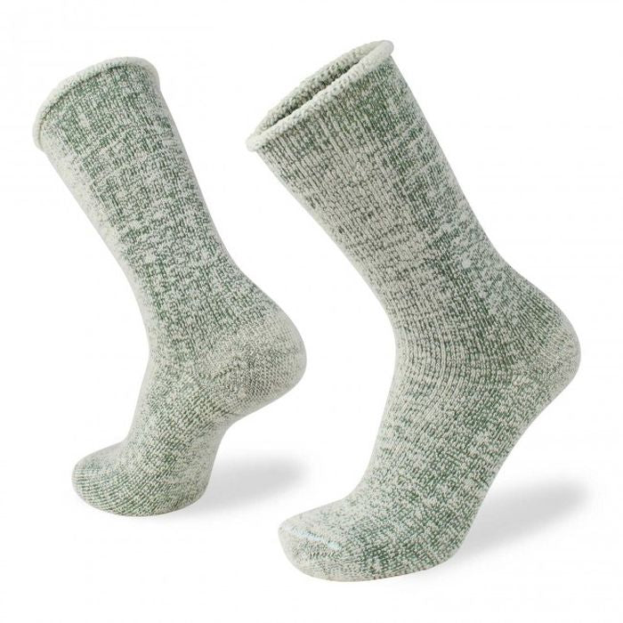 Wilderness Wear Merino Fleece Socks in Green Marle
