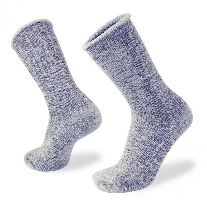 Wilderness Wear Merino Fleece Socks in Navy Marle