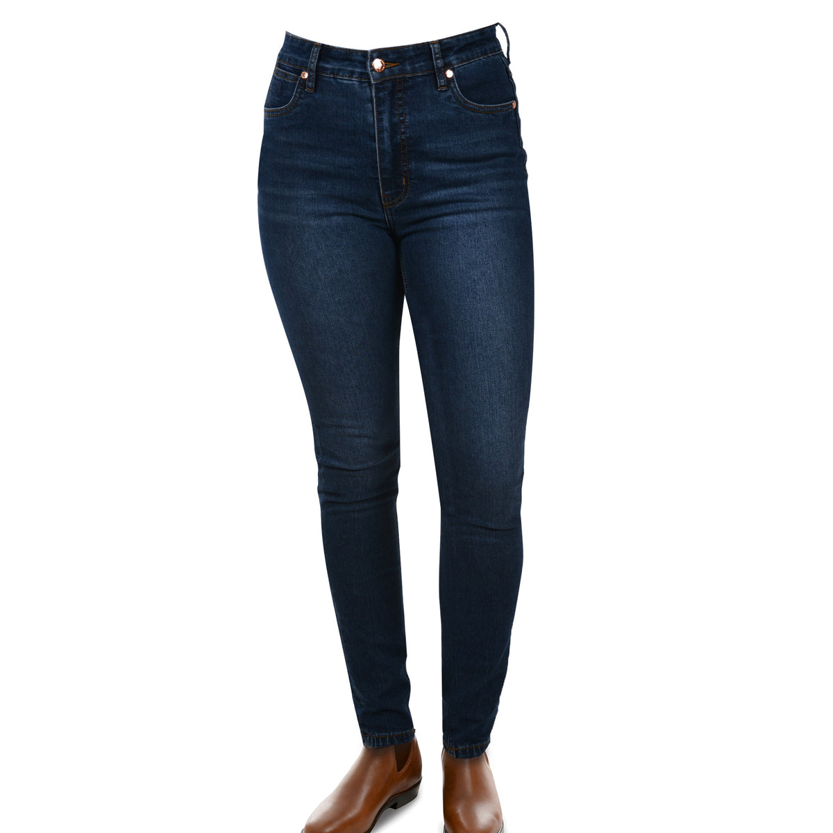 Front view of Thomas Cook Womens Crystal Skinny Leg Jean