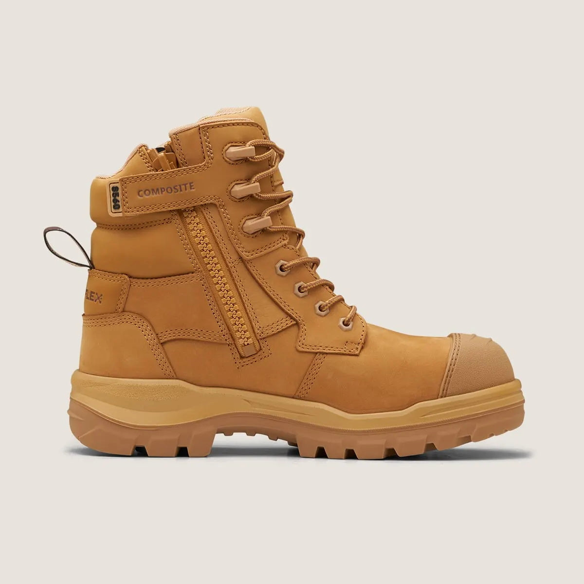 Side view of Blundstone 8560 RotoFlex Composite Toe Safety Boot in wheat