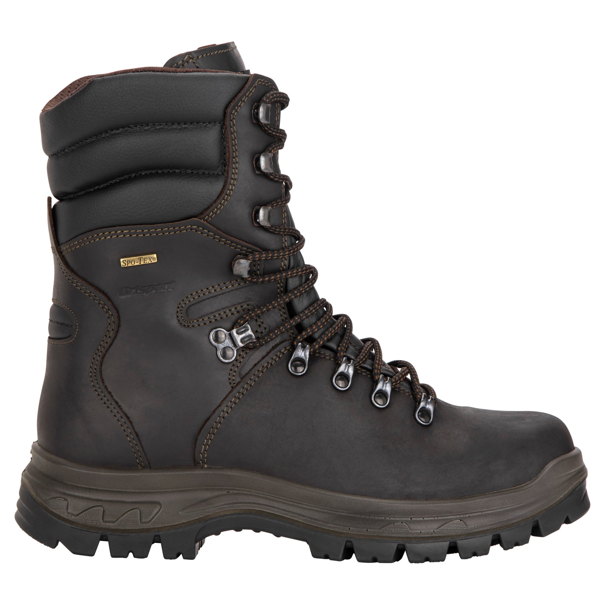 Grisport Hi Country Waterproof Hiking Boots Dark Choc Side