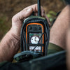 Person using GPS inside of Hunters Element Latitude GPS Pouch
