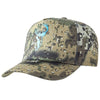 Hunters Element Heat Beater Stag Cap in Desolve Veil Camouflage with Blue stag logo
