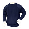 Interknit Fish Rib Crew Neck Jumper with Patches