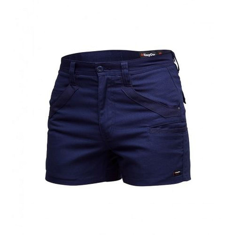 KingGee Tradie Utility Short Shorts in Navy
