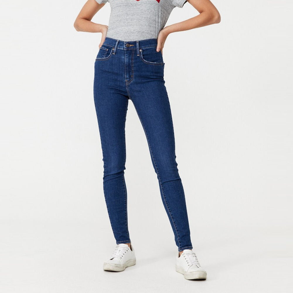 Front view of Levi's Women's Mile High Super Skinny Jean in Toronto Tears