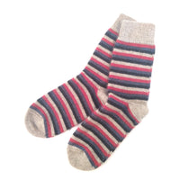 Pair of Lothlorian striped socks in colour "Natural"