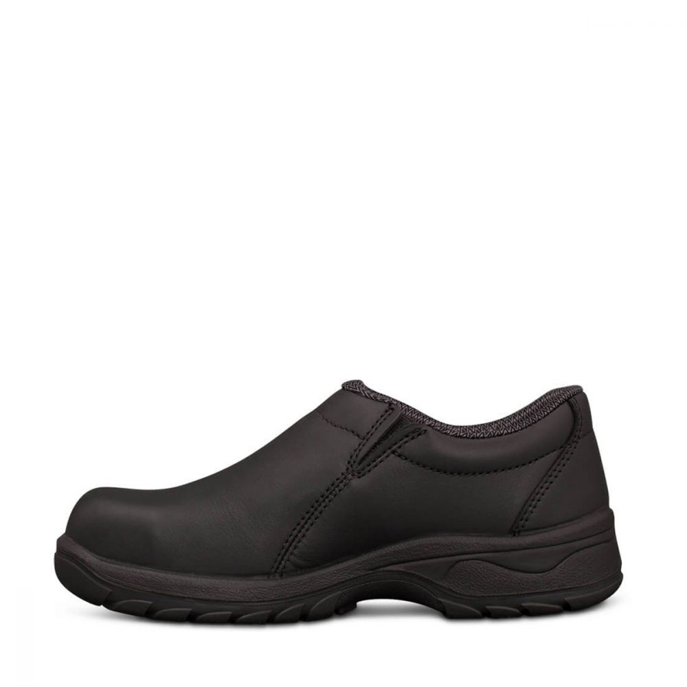 Inside of Oliver 49-430 Women's Slip On Safety Shoe in Black