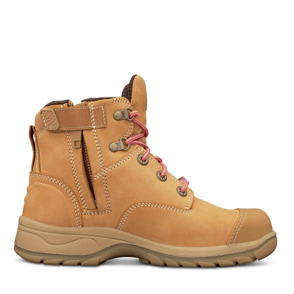 Oliver Women's 49-432Z Wheat Zip Sided Safety Boot – Allgoods