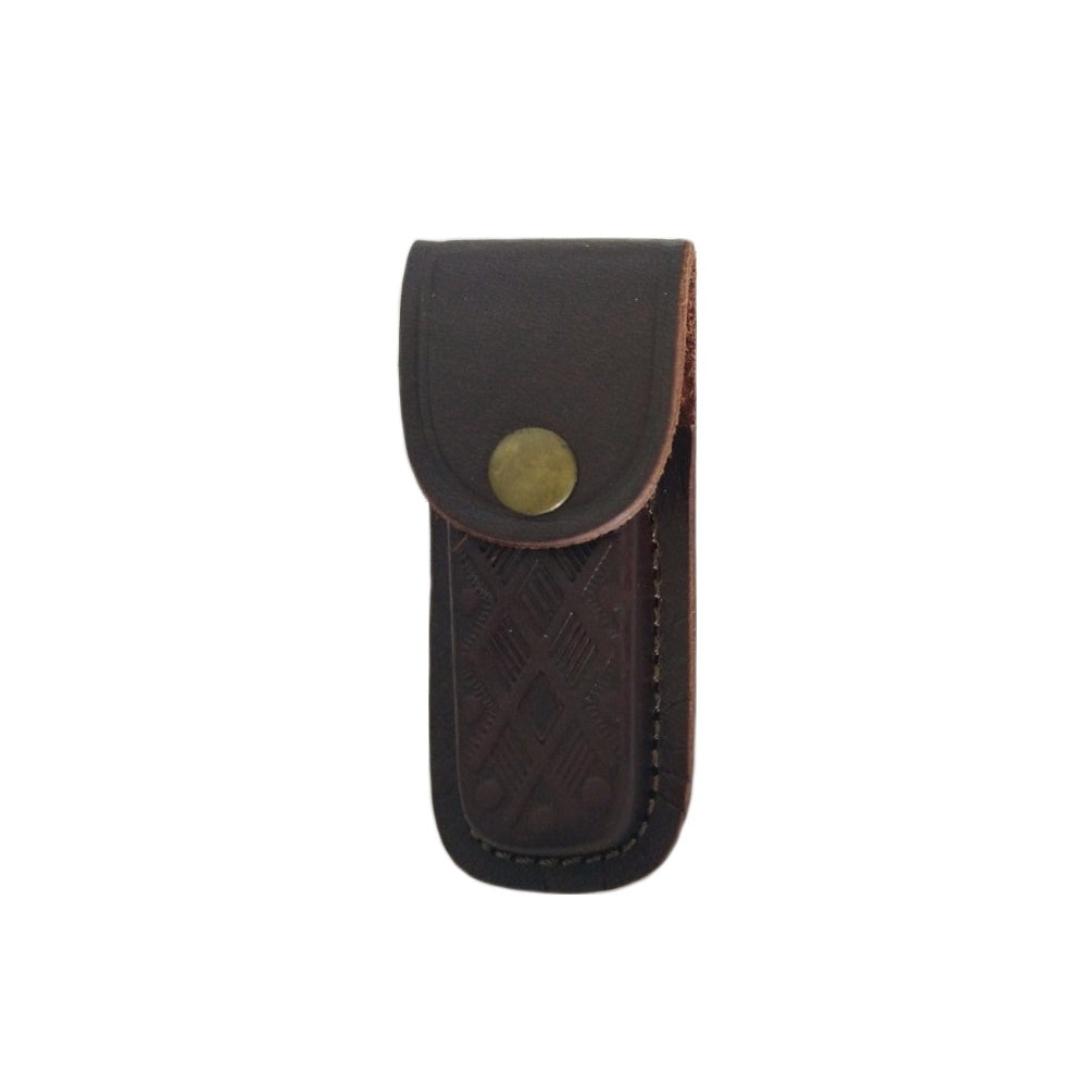 Rite Edge 101mm Printed Brown Leather Pouch