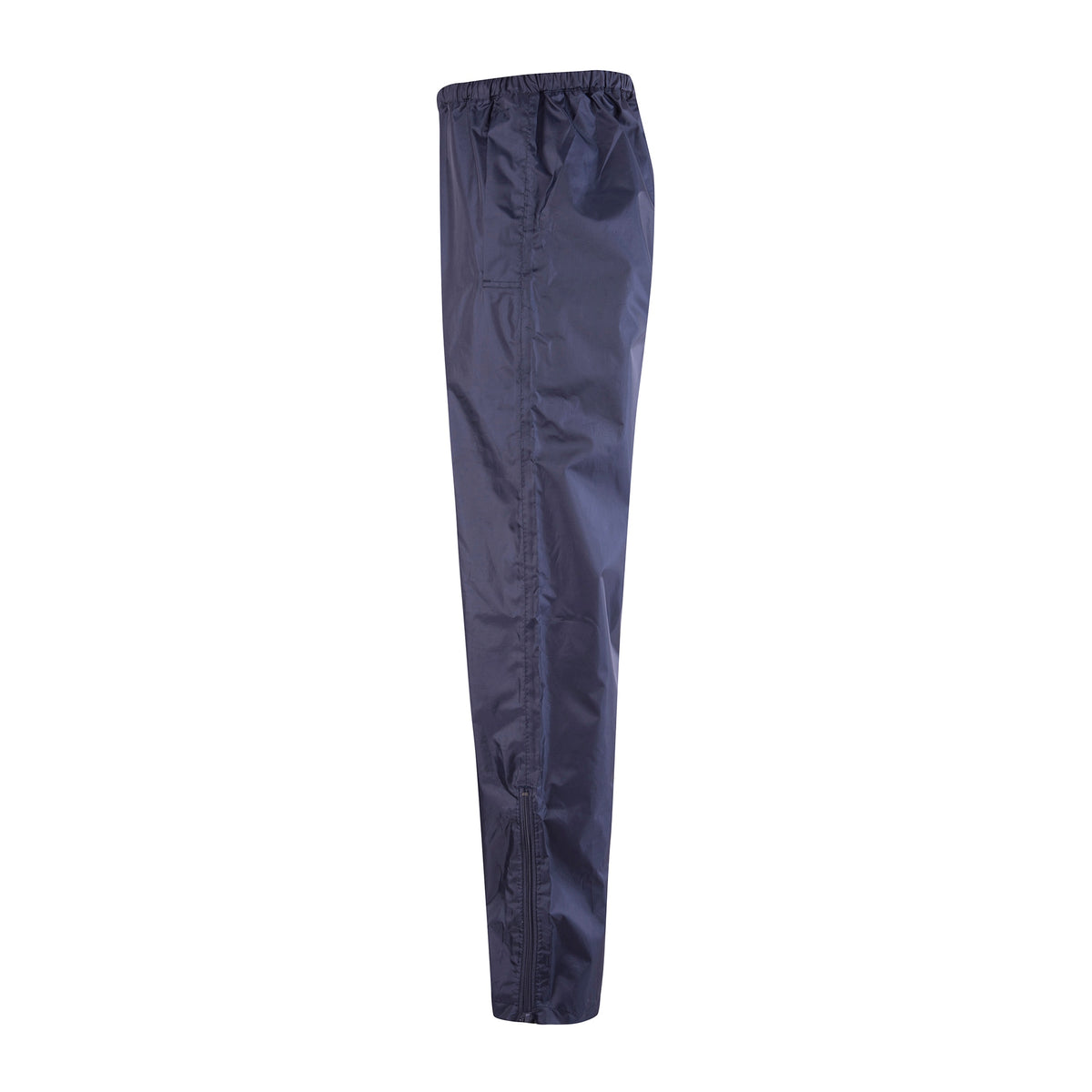Side view of Rainbird Stowaway Pants in Navy
