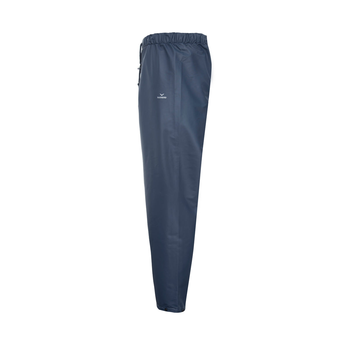 Side view of Rainbird Waterproof Shelter Pants in Navy