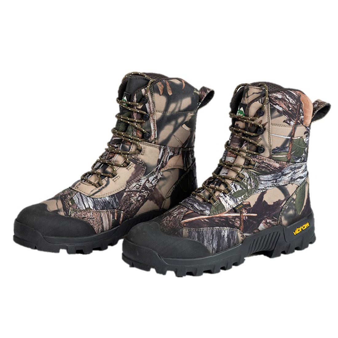 Front view of a pair of Ridgeline Mallee Boots in Buffalo Camo