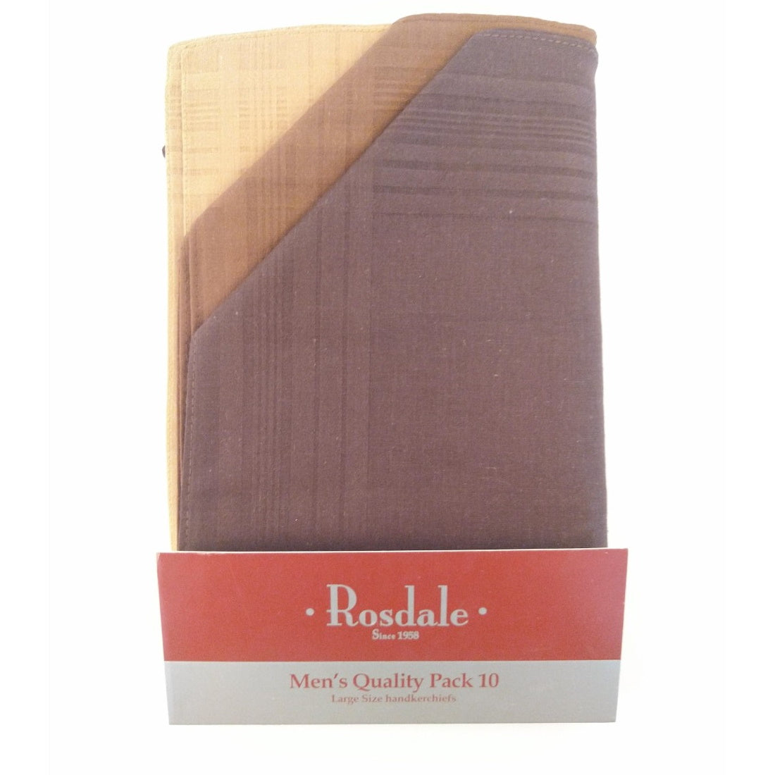 Rosdale Mens 10 Pack Handkerchiefs