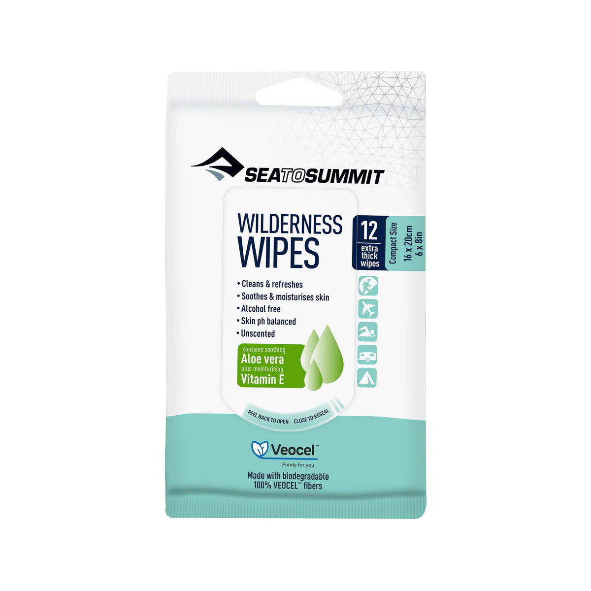 Sea To Summit Wilderness Wipes Compact 12 Wipes