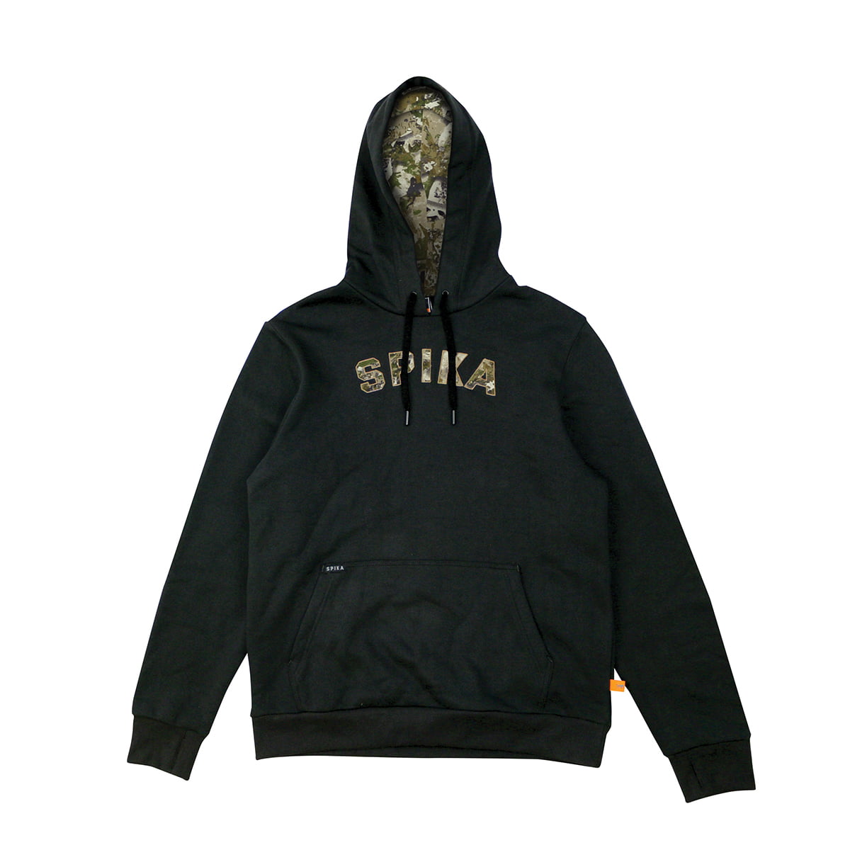 Front view of Spika Men's Go Advance Hoodie in Black