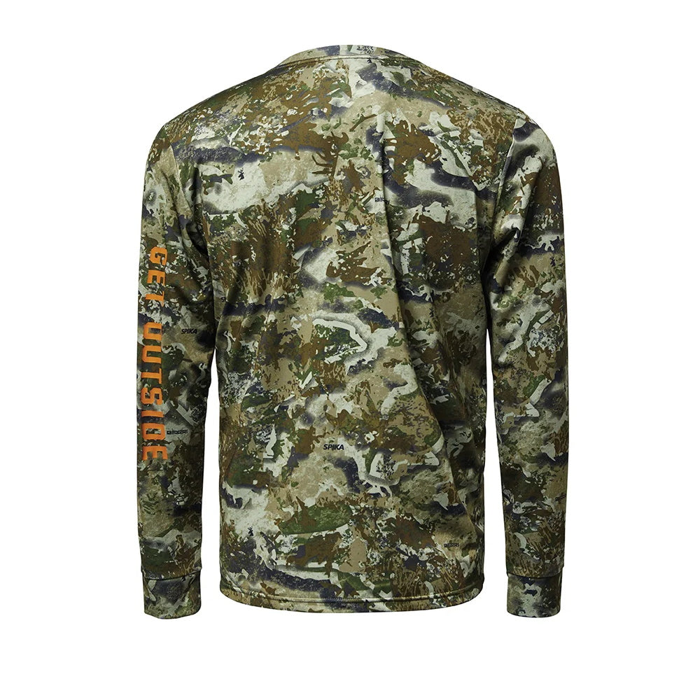 Back of Spika Mens Trail Long Sleeve T-Shirt