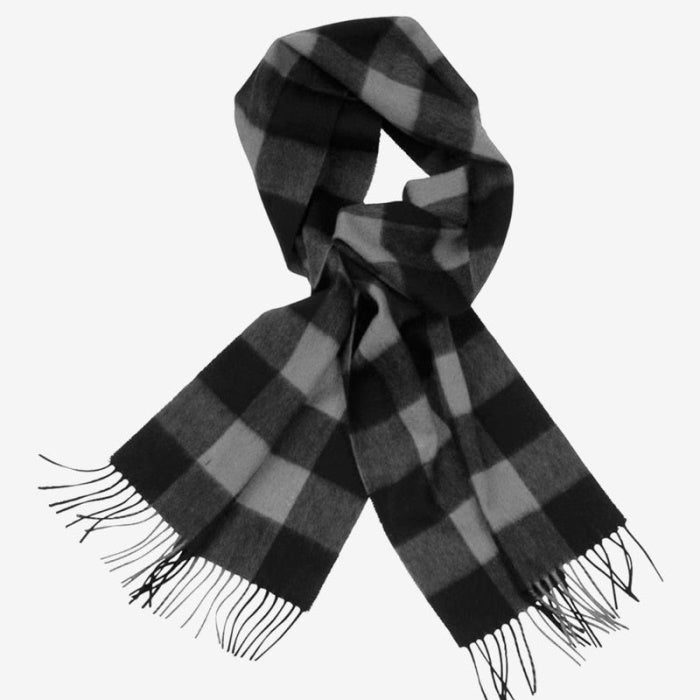 Swanndri Wool Scarfie in Charcoal & Black