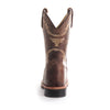Back of Pure Western Kids Kit Boot in Brown