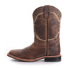 Side view of Pure Western Kids Kit Boot in Brown