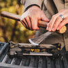 Axe being sharpened with Work Sharp Guided Sharpening System