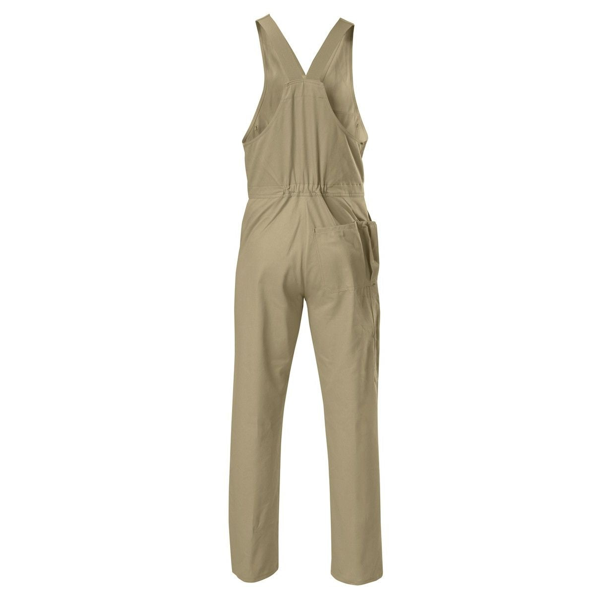 Hard Yakka Cotton Drill Action Back Overalls Khaki Back
