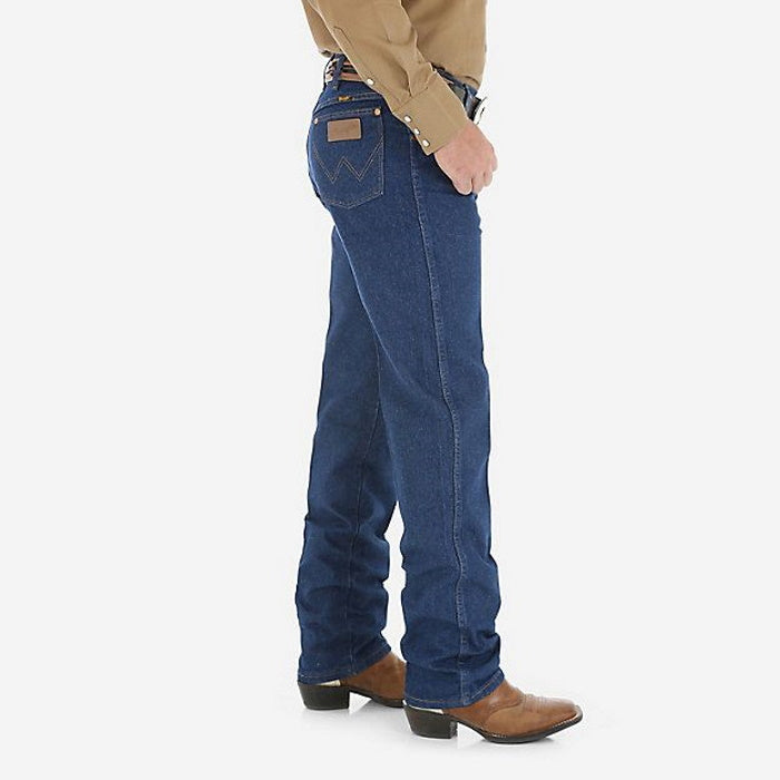 Side view of Wrangler Men's Cowboy Cut Original Fit Rigid Jeans